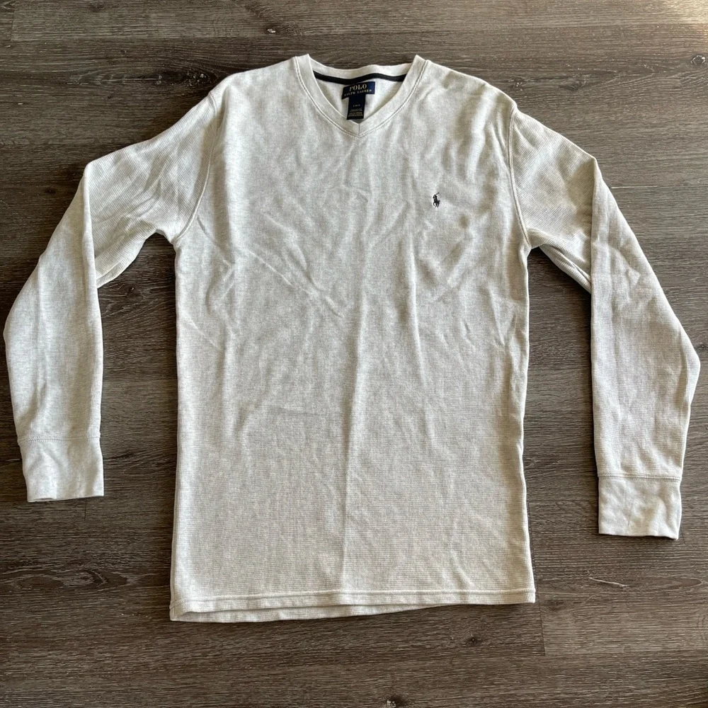 Polo by Ralph Lauren Men's White Long Sleeve Tee